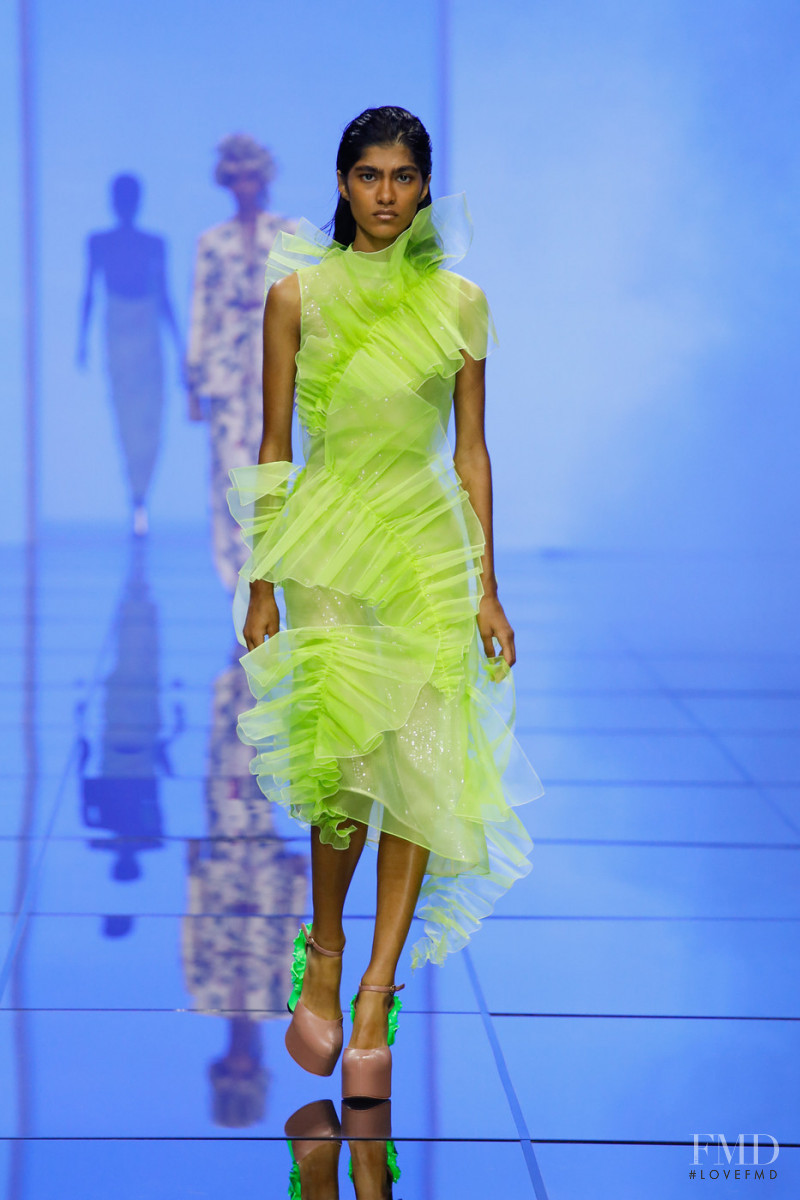 Ashley Radjarame featured in  the Del Core fashion show for Spring/Summer 2022
