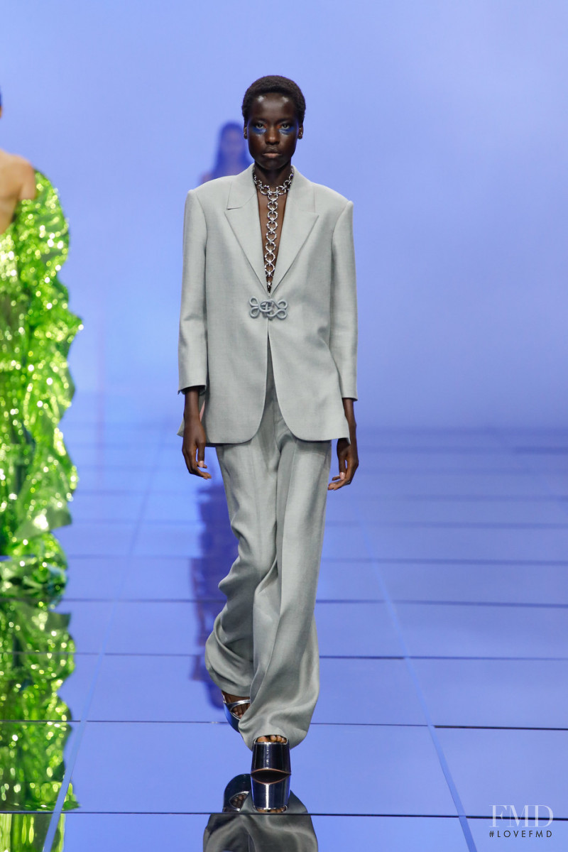 Awar Odhiang featured in  the Del Core fashion show for Spring/Summer 2022