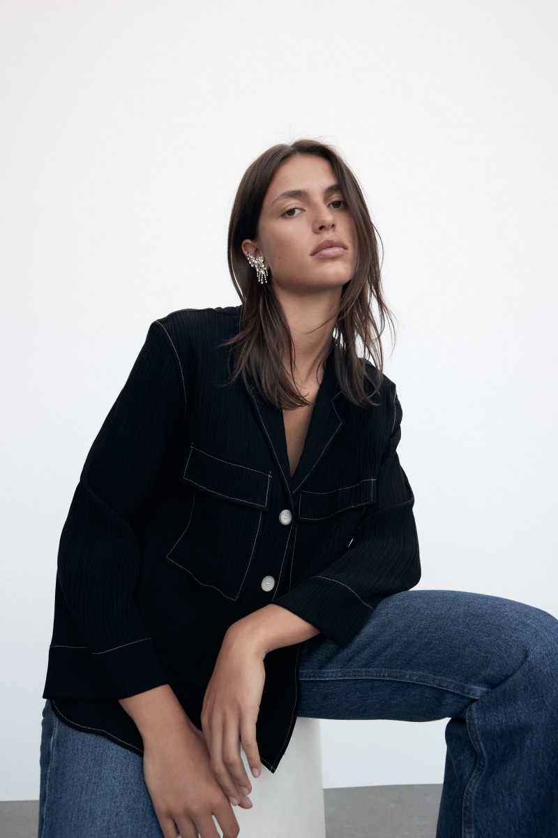 Adele Aldighieri featured in  the Zara catalogue for Autumn/Winter 2021