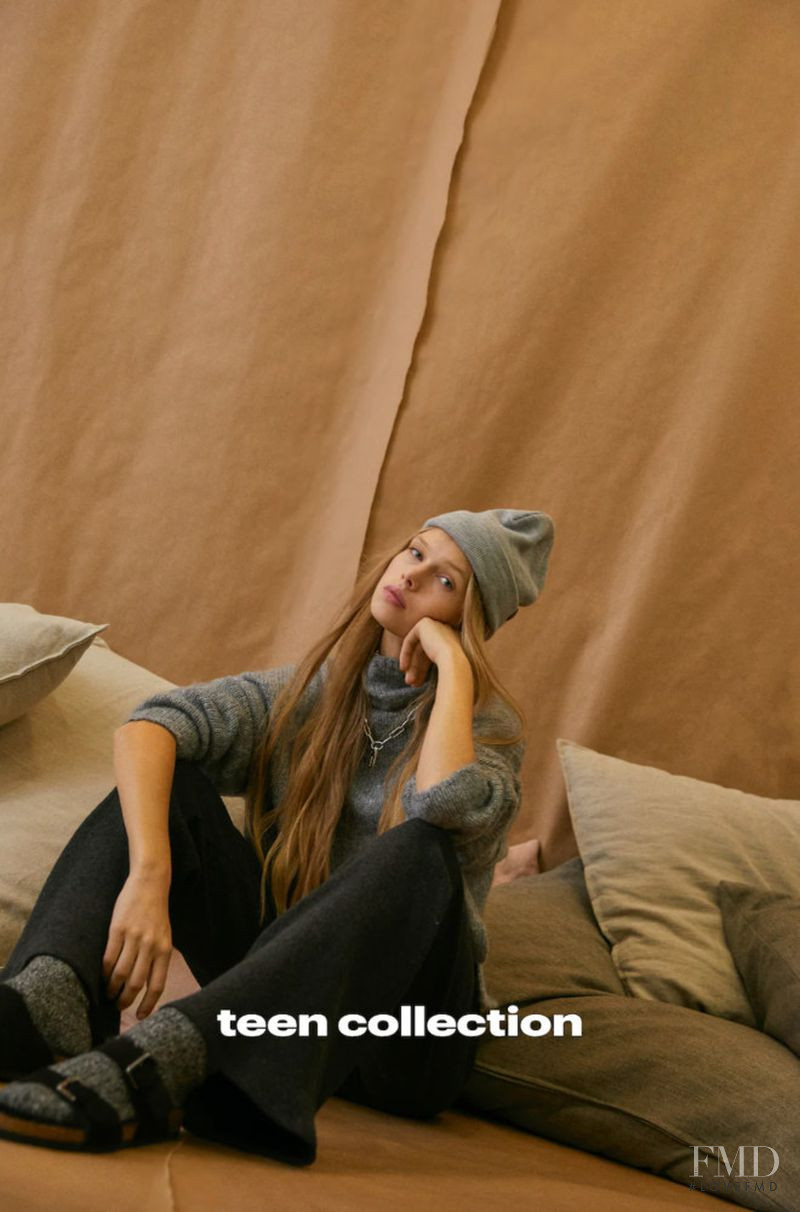 Martyna Wilkiel featured in  the Pull & Bear Teen Collection lookbook for Winter 2020