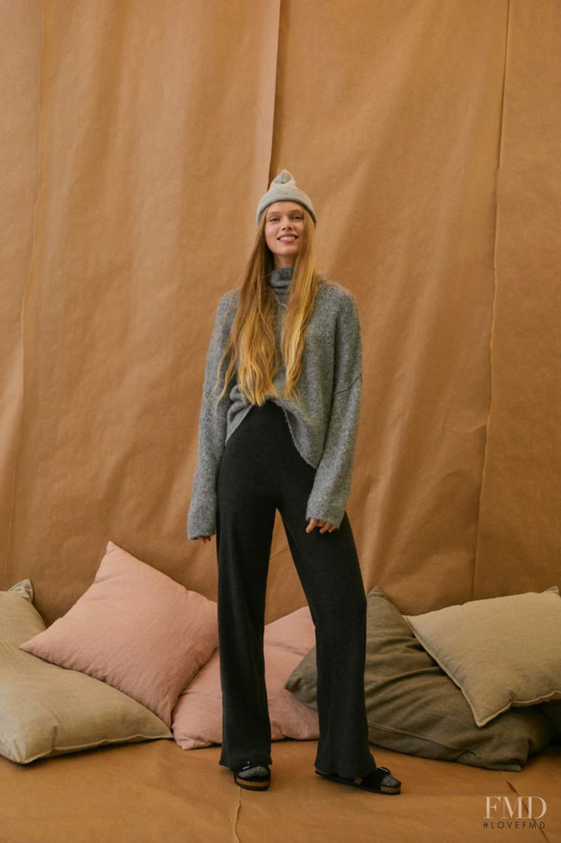 Martyna Wilkiel featured in  the Pull & Bear Teen Collection lookbook for Winter 2020