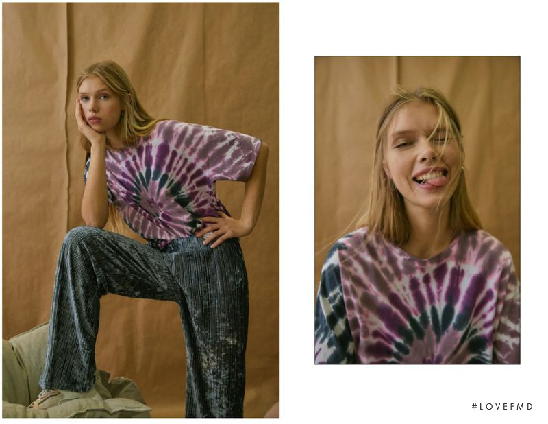 Martyna Wilkiel featured in  the Pull & Bear Teen Collection lookbook for Winter 2020