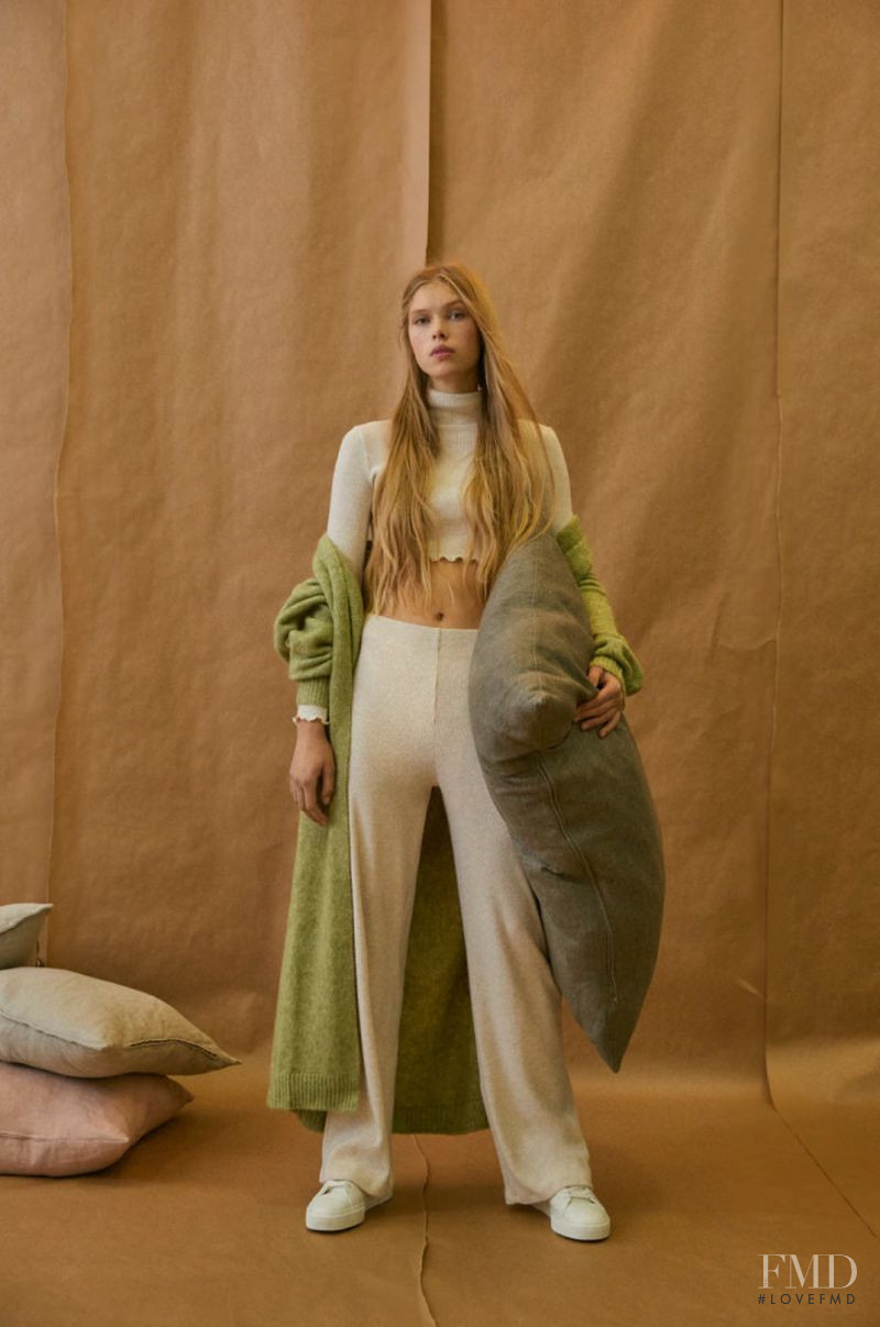 Martyna Wilkiel featured in  the Pull & Bear Teen Collection lookbook for Winter 2020