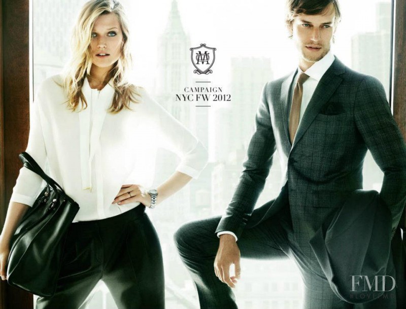 Toni Garrn featured in  the Massimo Dutti advertisement for Autumn/Winter 2012