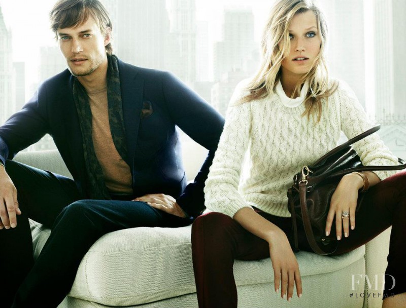 Toni Garrn featured in  the Massimo Dutti advertisement for Autumn/Winter 2012