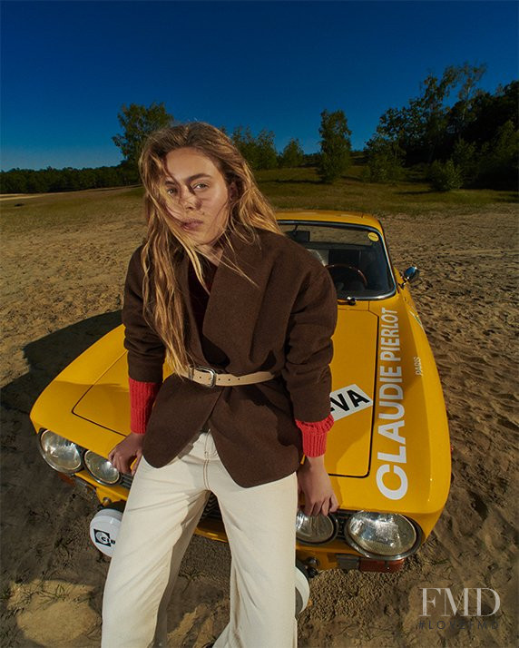 Ivanka Smilenko featured in  the Claudie Pierlot Wild Country advertisement for Autumn/Winter 2021