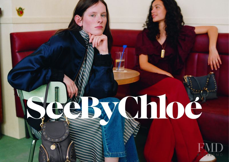 Lilou Le Sergent featured in  the See by Chloe advertisement for Fall 2018