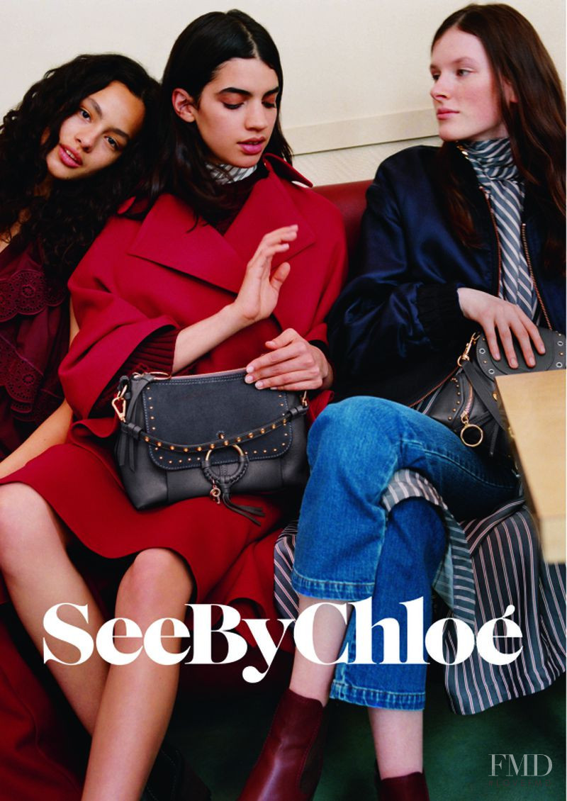 Lilou Le Sergent featured in  the See by Chloe advertisement for Fall 2018