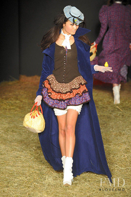 Yulia Saparniiazova featured in  the Betsey Johnson fashion show for Autumn/Winter 2010