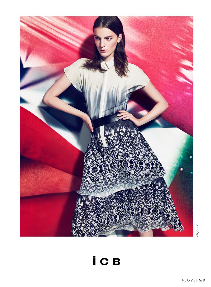 Laura Kampman featured in  the iCB by Prabal Gurung advertisement for Autumn/Winter 2012