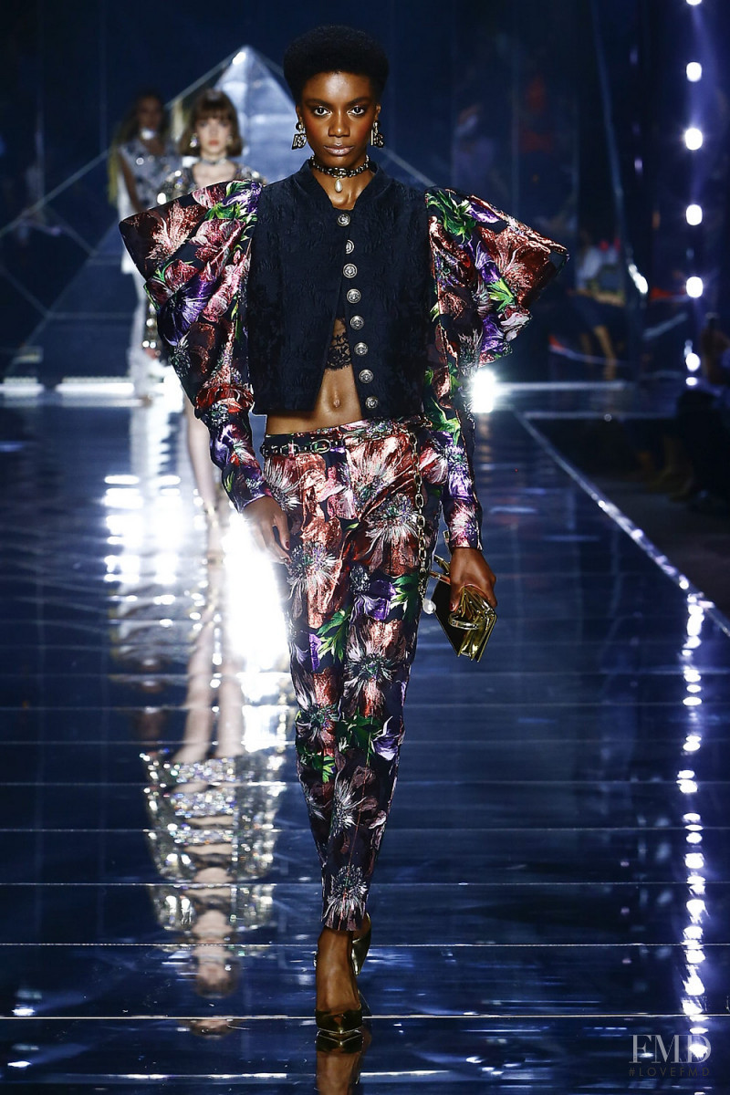 Alexis Brookins featured in  the Dolce & Gabbana fashion show for Spring/Summer 2022