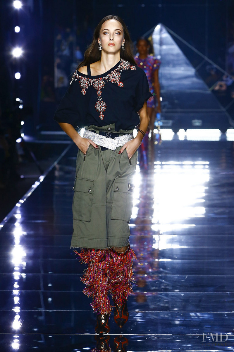 Diana Kozinska featured in  the Dolce & Gabbana fashion show for Spring/Summer 2022