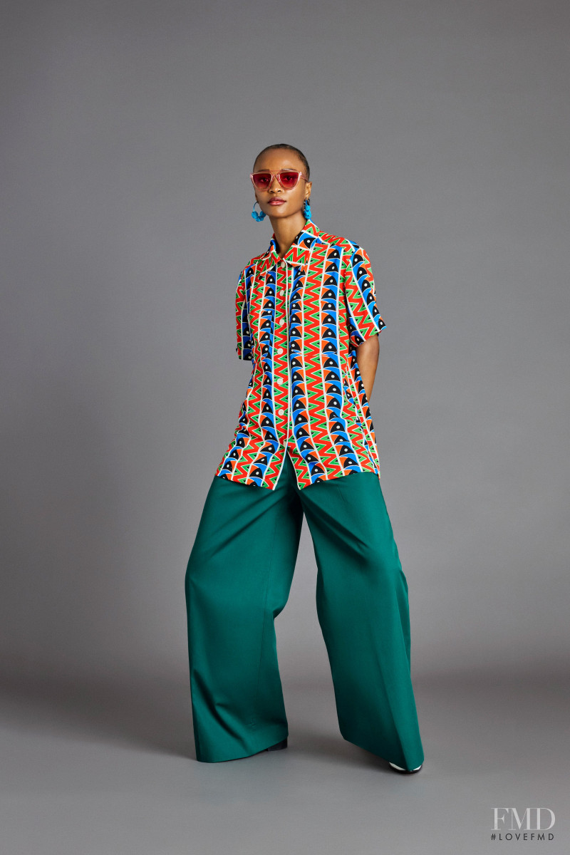 Lydia Ezenwa featured in  the Duro Olowu lookbook for Spring/Summer 2022