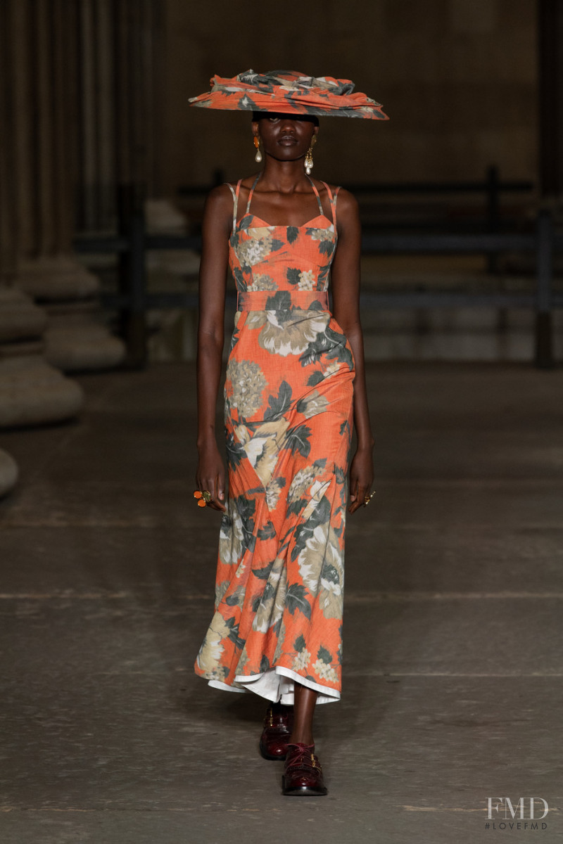Caren Jepkemei featured in  the Erdem fashion show for Spring/Summer 2022