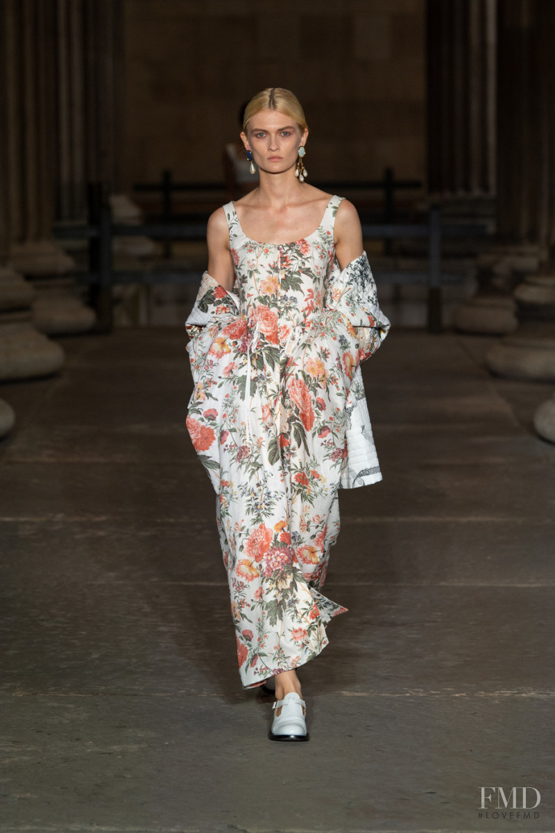 Lara Mullen featured in  the Erdem fashion show for Spring/Summer 2022