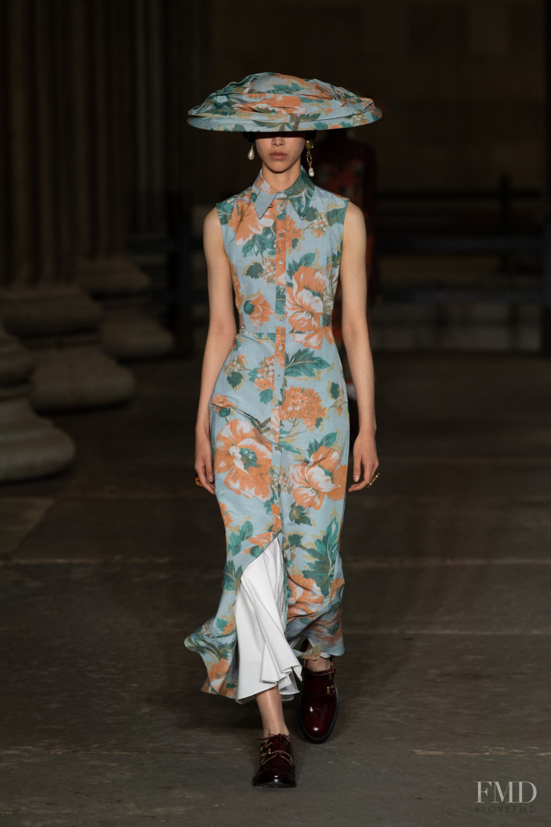 J Moon featured in  the Erdem fashion show for Spring/Summer 2022