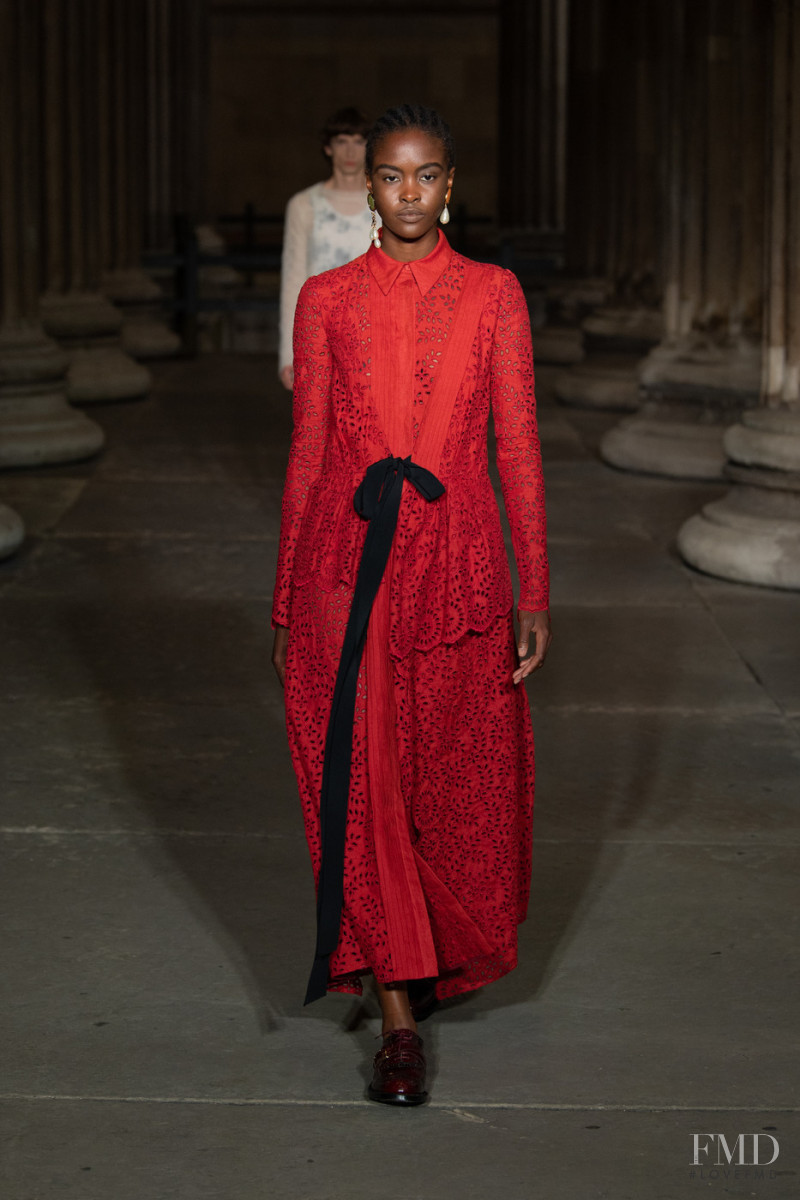 Ngozi Anene featured in  the Erdem fashion show for Spring/Summer 2022