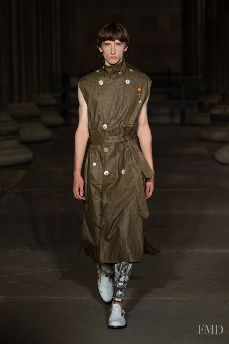 Benno Bulang featured in  the Erdem fashion show for Spring/Summer 2022