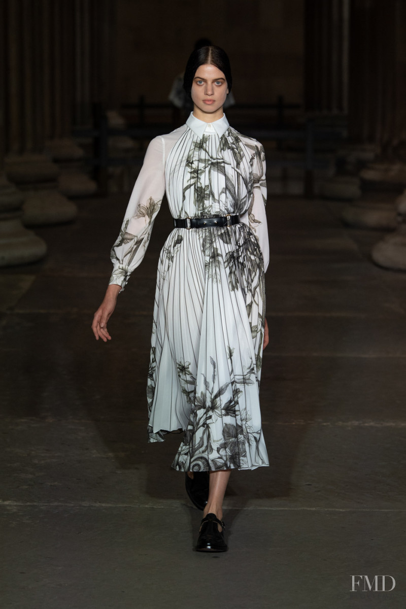 Lily McMenamy featured in  the Erdem fashion show for Spring/Summer 2022