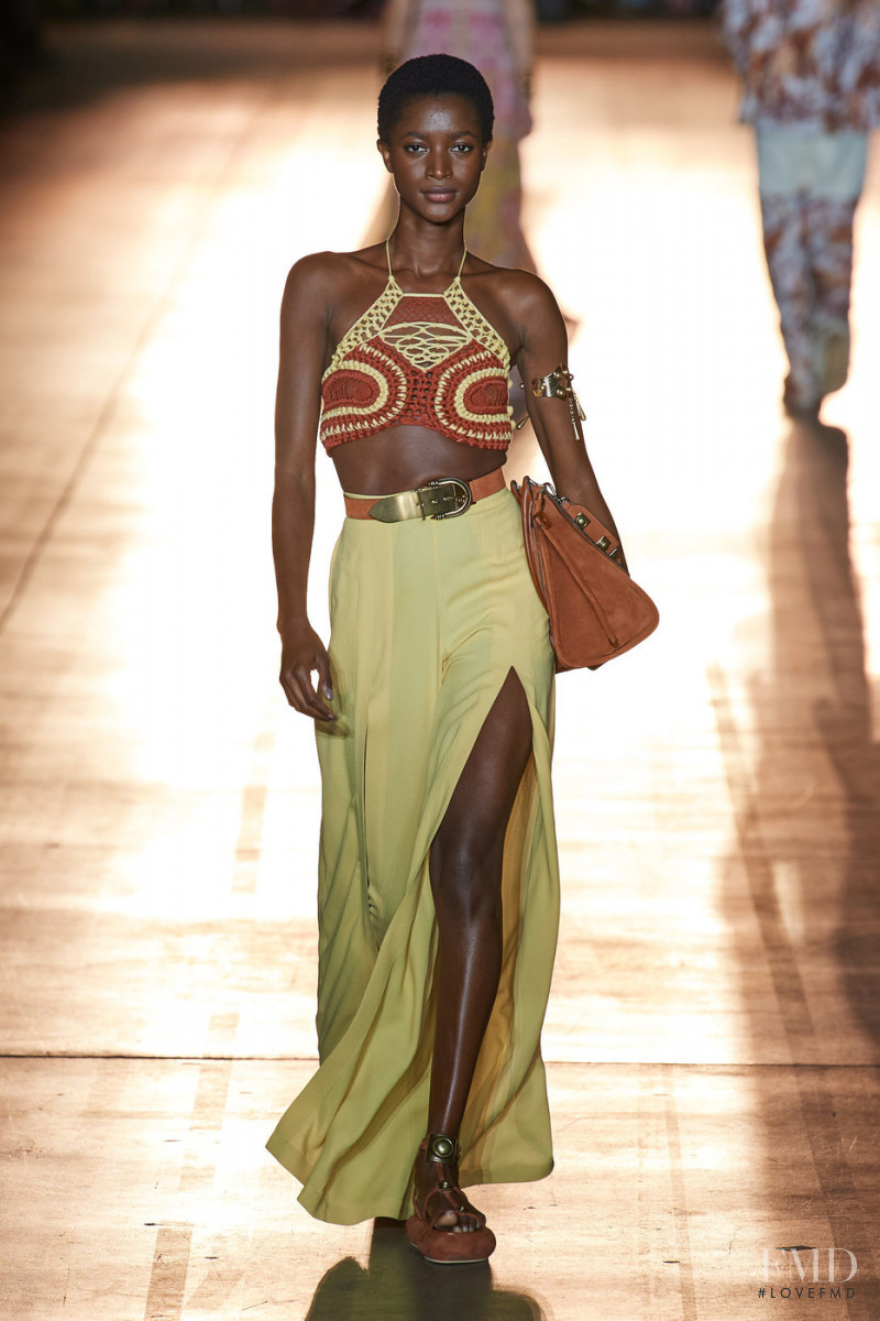 Oumie Jammeh featured in  the Etro fashion show for Spring/Summer 2022