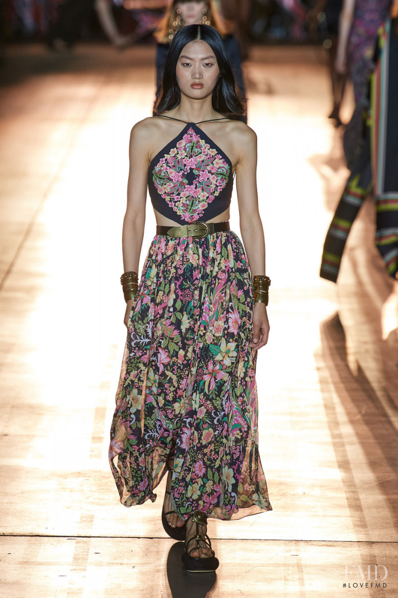 Yilan Hua featured in  the Etro fashion show for Spring/Summer 2022