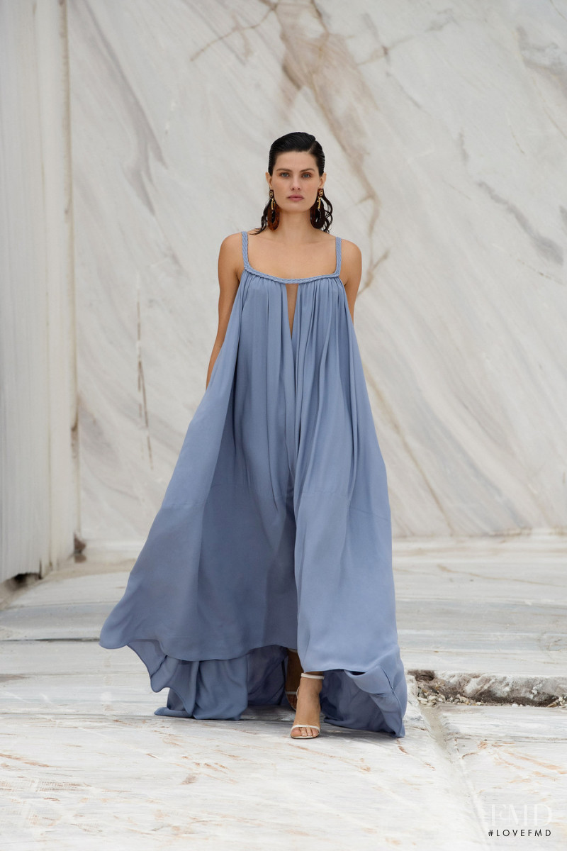 Isabeli Fontana featured in  the Elisabetta Franchi fashion show for Spring/Summer 2022