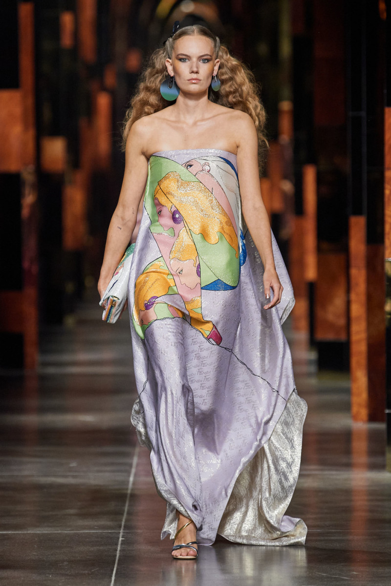 Nina de Bruijn featured in  the Fendi fashion show for Spring/Summer 2022