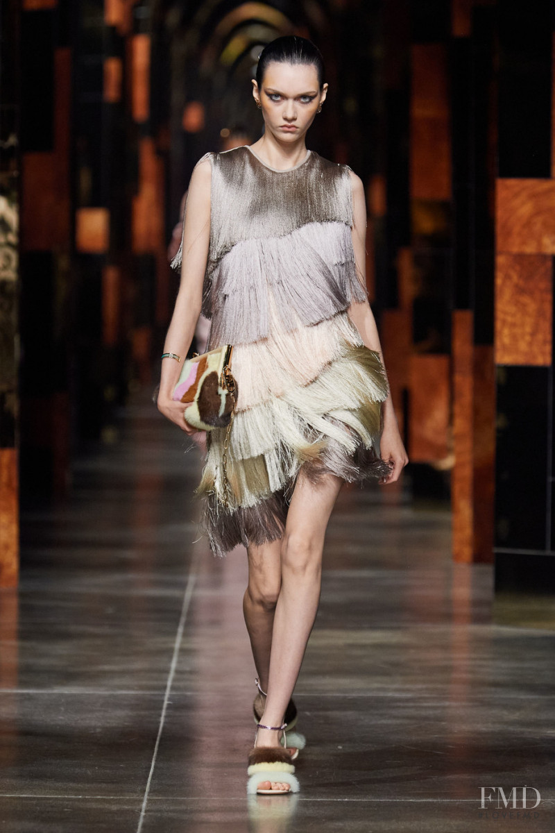 Sofia Steinberg featured in  the Fendi fashion show for Spring/Summer 2022