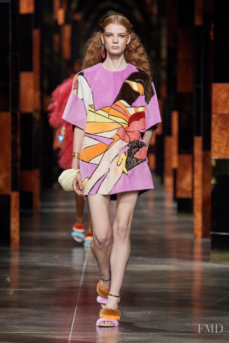 Alyda Grace Carder featured in  the Fendi fashion show for Spring/Summer 2022