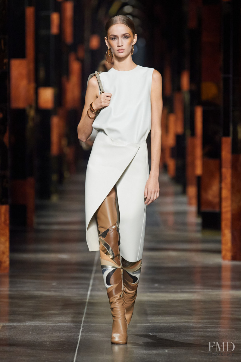 Quinn Elin Mora featured in  the Fendi fashion show for Spring/Summer 2022