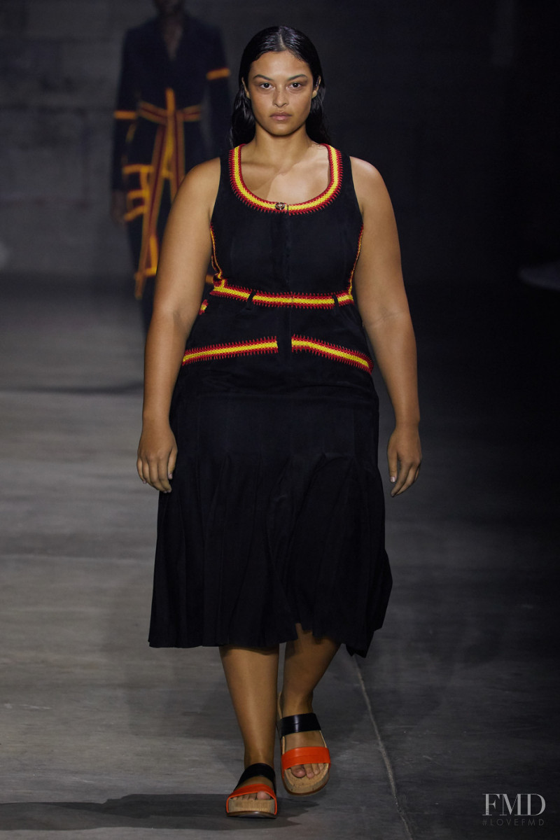 Devyn Garcia featured in  the Gabriela Hearst fashion show for Spring/Summer 2022