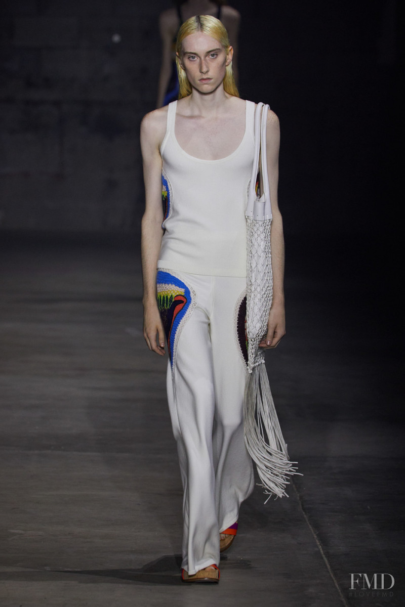 Angel Prost featured in  the Gabriela Hearst fashion show for Spring/Summer 2022