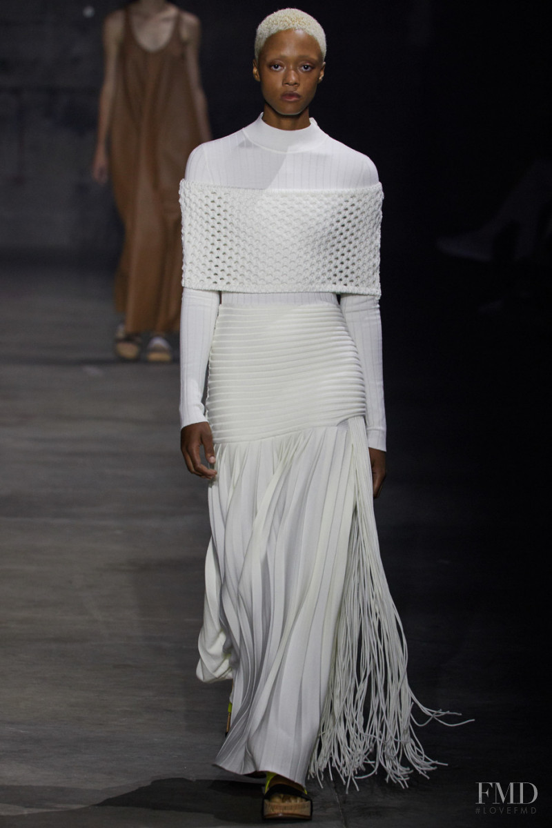 Moses Battiest featured in  the Gabriela Hearst fashion show for Spring/Summer 2022