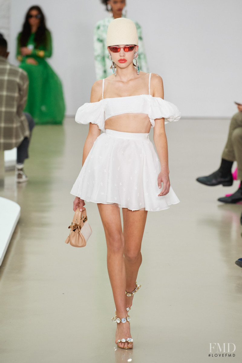 Charlie Groddeck featured in  the Giambattista Valli fashion show for Spring/Summer 2022