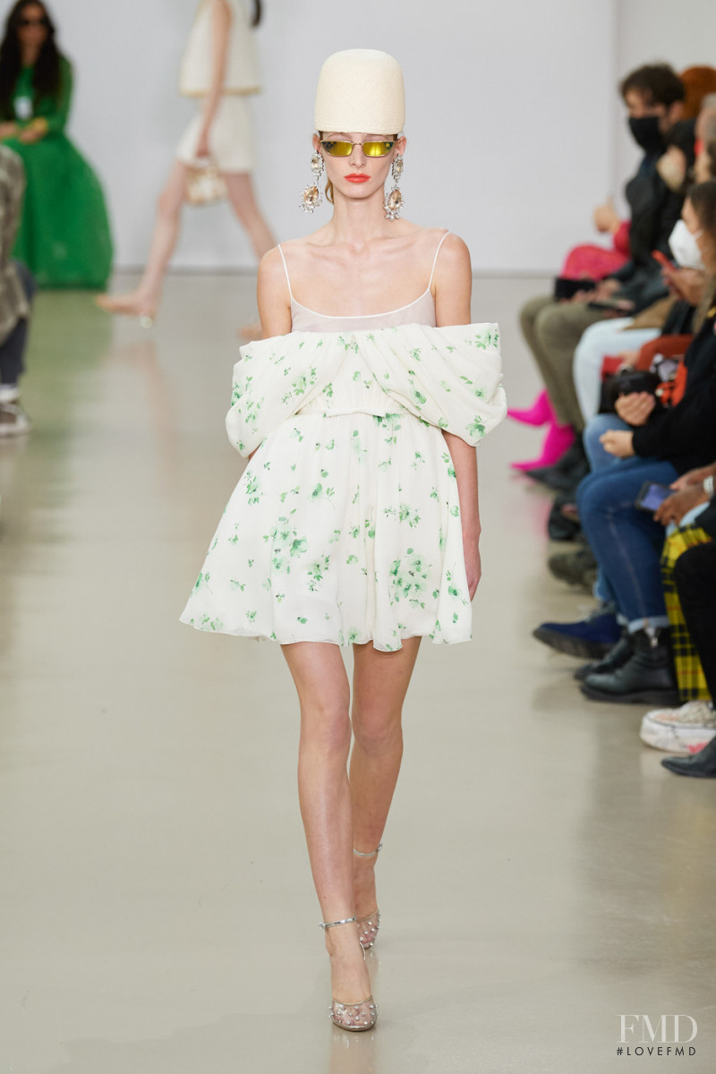 Clementine Balcaen featured in  the Giambattista Valli fashion show for Spring/Summer 2022