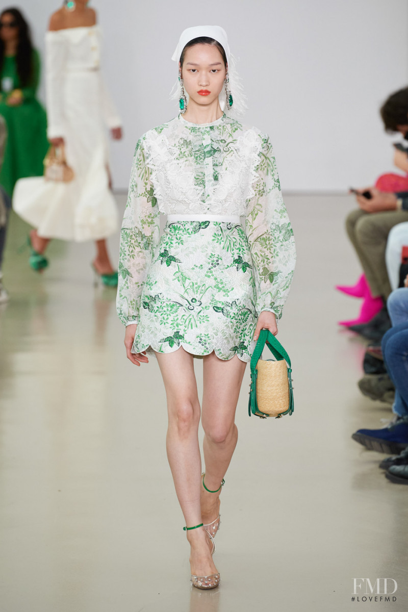 Chloe Oh featured in  the Giambattista Valli fashion show for Spring/Summer 2022