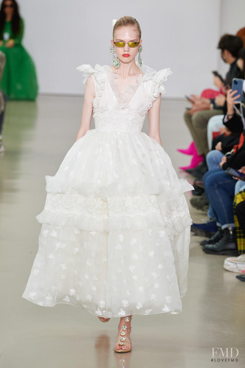 Isa Maja Gustafsson featured in  the Giambattista Valli fashion show for Spring/Summer 2022