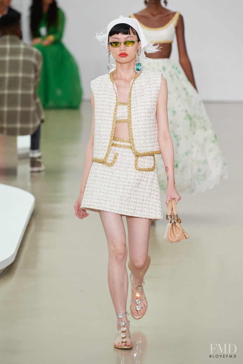 Peipei Tang featured in  the Giambattista Valli fashion show for Spring/Summer 2022