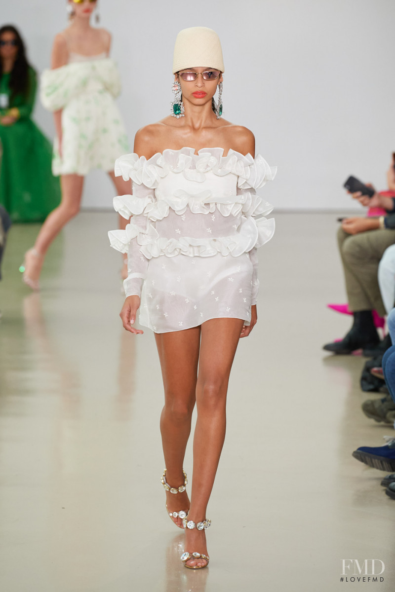 Raquel Brito featured in  the Giambattista Valli fashion show for Spring/Summer 2022