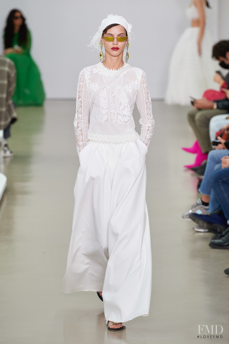 Yvonne Bevanda featured in  the Giambattista Valli fashion show for Spring/Summer 2022