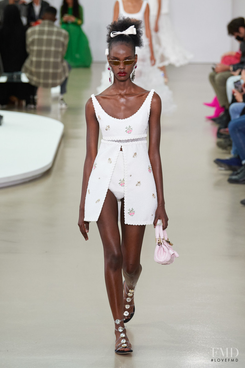 Vic Ishimwe featured in  the Giambattista Valli fashion show for Spring/Summer 2022