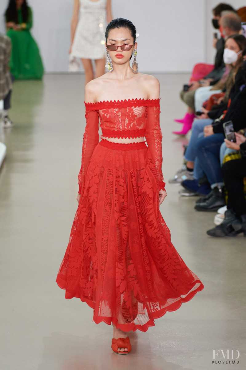 Qun Ye featured in  the Giambattista Valli fashion show for Spring/Summer 2022