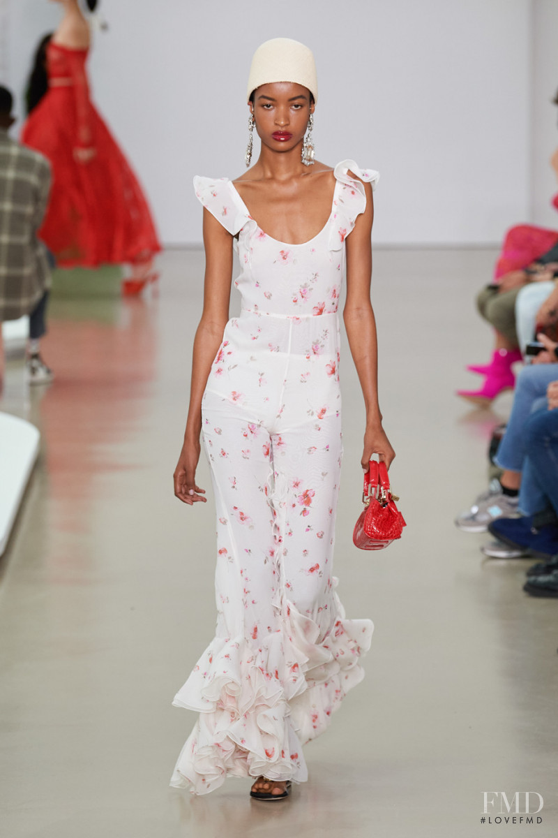 Saibatou Toure featured in  the Giambattista Valli fashion show for Spring/Summer 2022