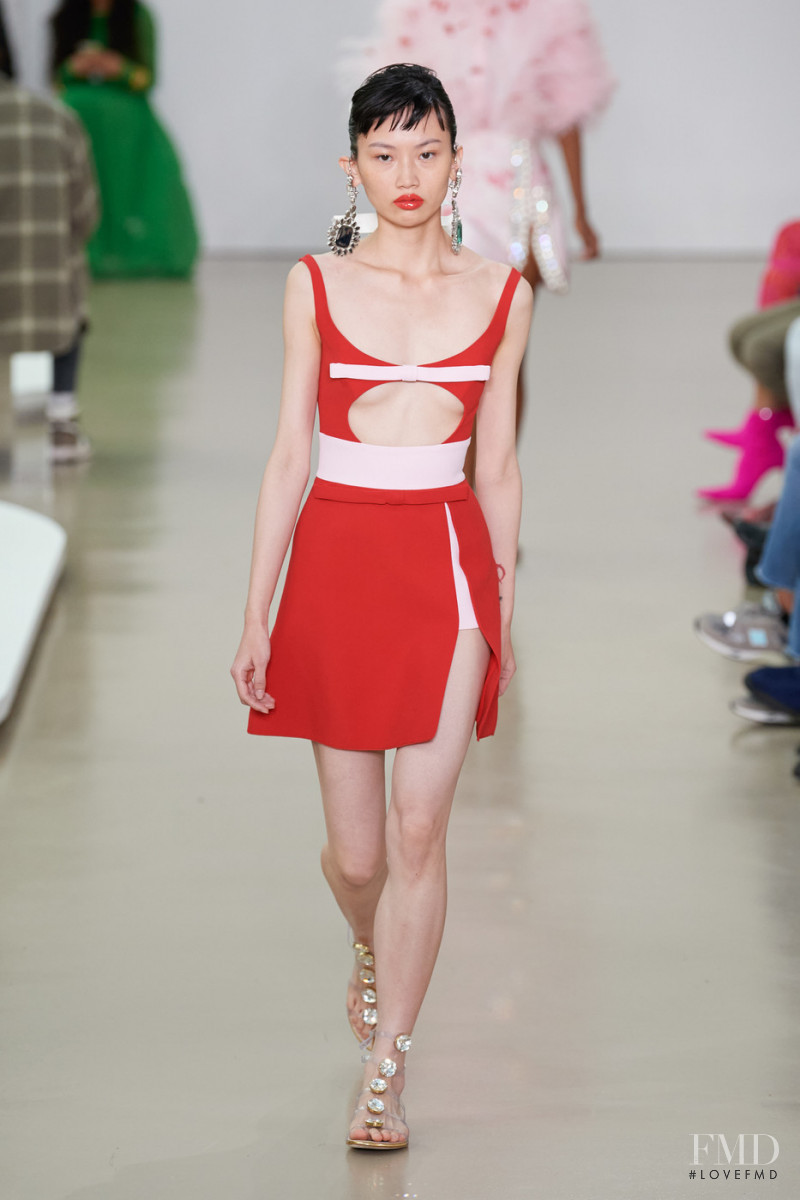 Peipei Tang featured in  the Giambattista Valli fashion show for Spring/Summer 2022