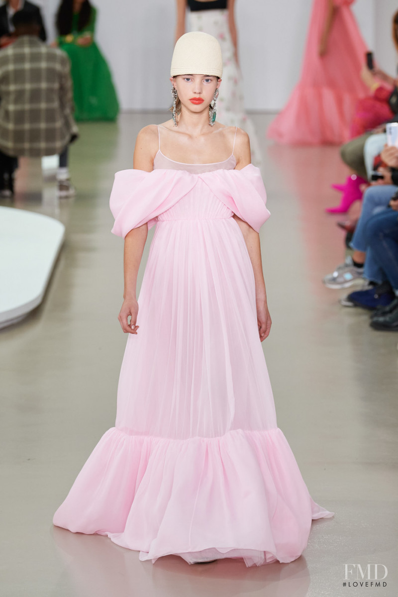 Charlie Groddeck featured in  the Giambattista Valli fashion show for Spring/Summer 2022