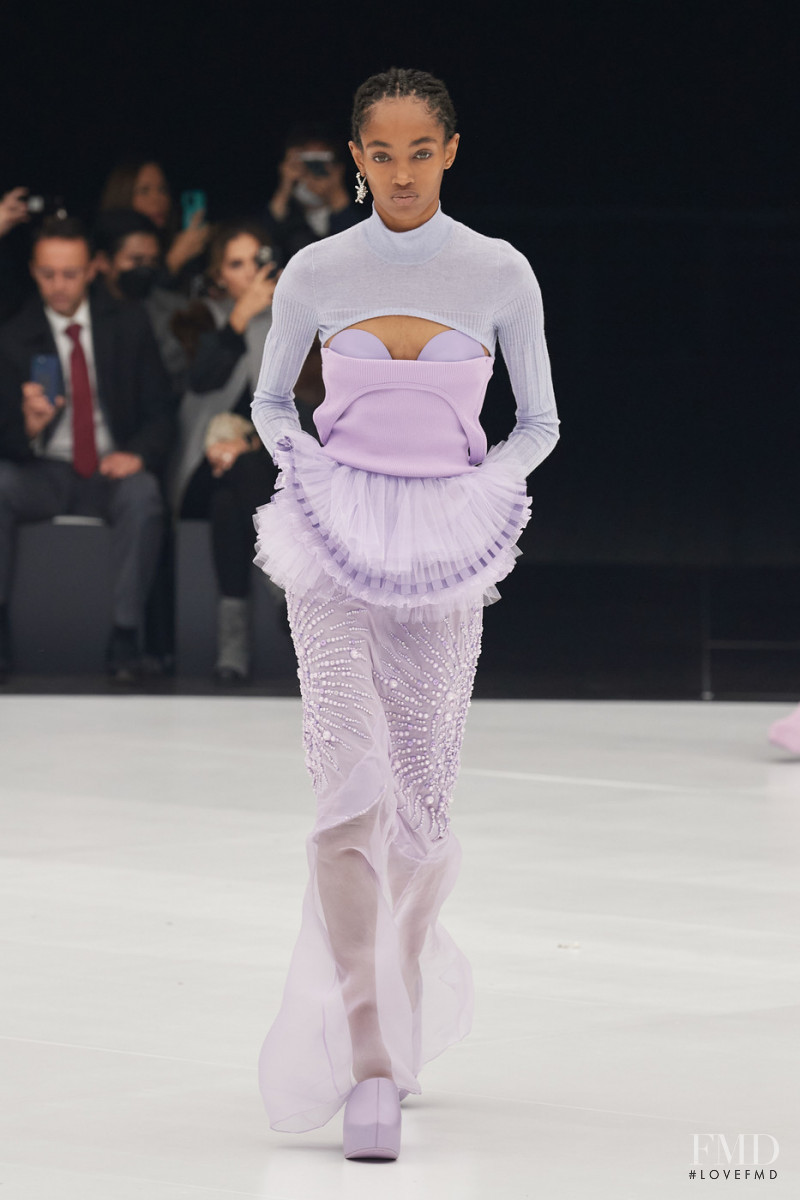 Majesty Amare featured in  the Givenchy fashion show for Spring/Summer 2022
