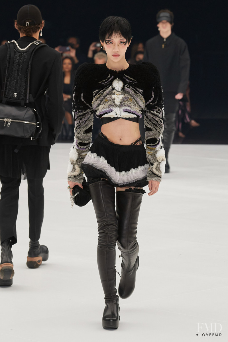 So Ra Choi featured in  the Givenchy fashion show for Spring/Summer 2022