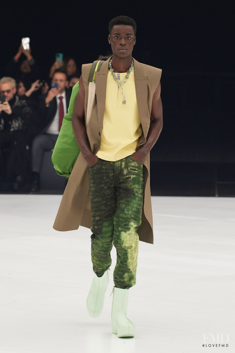 Babacar Ndoye featured in  the Givenchy fashion show for Spring/Summer 2022