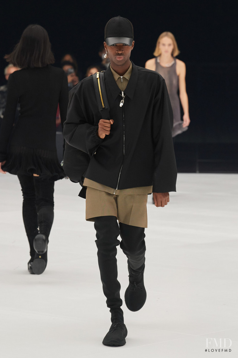 Alton Mason featured in  the Givenchy fashion show for Spring/Summer 2022