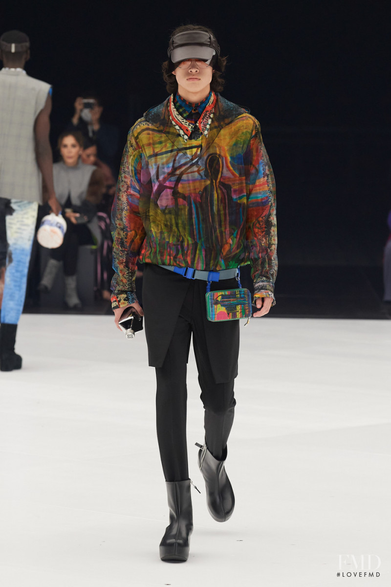 Mathieu Simoneau featured in  the Givenchy fashion show for Spring/Summer 2022
